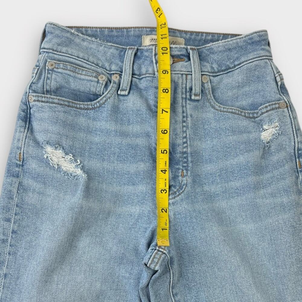 Madewell The Curvy Mom Jean in Lowden Wash: Ripped Edition Size 24 - Picture 9 of 9